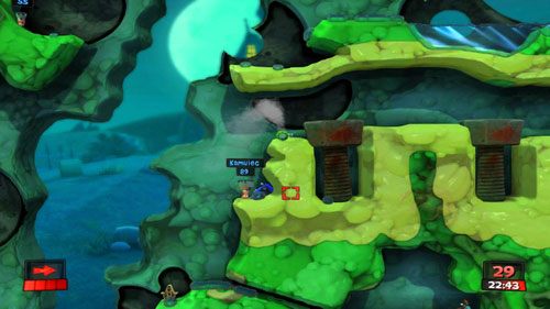 Co ważne, powinniśmy czym prędzej zająć się Kamulcem - Kompost | Strach (Kampania) | Worms Revolution - Worms: Revolution - poradnik do gry