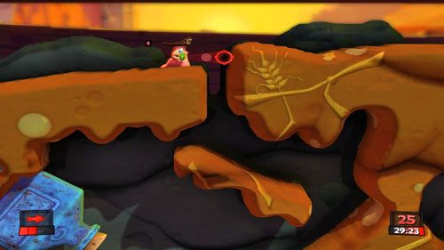 Pierwszy ruch wykonujemy Strażnikiem - Urodzony wojownik | Podwórko (Kampania) | Worms Revolution - Worms: Revolution - poradnik do gry