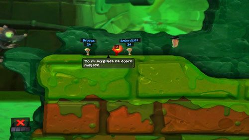 Znaleziony tam Dynamit pozwoli nam pozbyć się obu przeciwników jednocześnie - Kanał ściekowy | Łamigłówki | Worms Revolution - Worms: Revolution - poradnik do gry