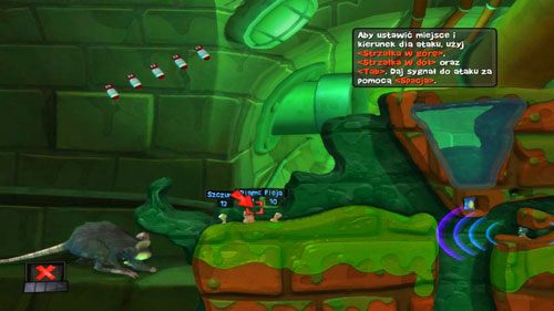 Korzystając ze zdobytego Ataku z powietrza, możemy bez trudu pozbyć się wszystkich przeciwników - Kanał ściekowy | Łamigłówki | Worms Revolution - Worms: Revolution - poradnik do gry