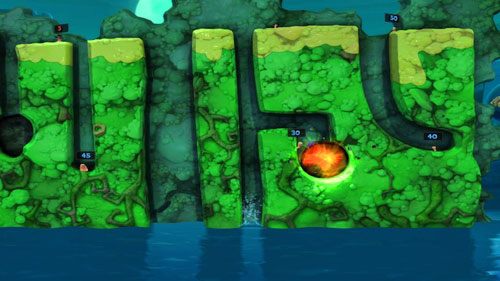 Zwiadowcą zbieramy kolejne skrzynki, a następnie zrzucamy kolejny Elektromagnes z opcją odpychaj w szyb, obok którego na półce skalnej leży Mina - Strach | Łamigłówki | Worms Revolution - Worms: Revolution - poradnik do gry