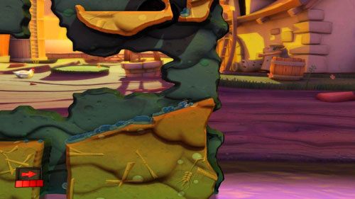 Dzięki uwolnionej wodzie zapewniliśmy sobie bezpieczne lądowanie - Podwórko | Łamigłówki | Worms Revolution - Worms: Revolution - poradnik do gry