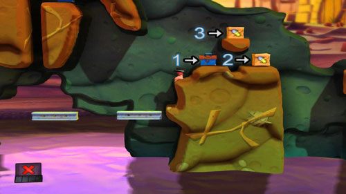 Zbieramy skrzynki: Elektromagnes [1], Ogniste Uderzenie [2] oraz Minę [3] - Podwórko | Łamigłówki | Worms Revolution - Worms: Revolution - poradnik do gry