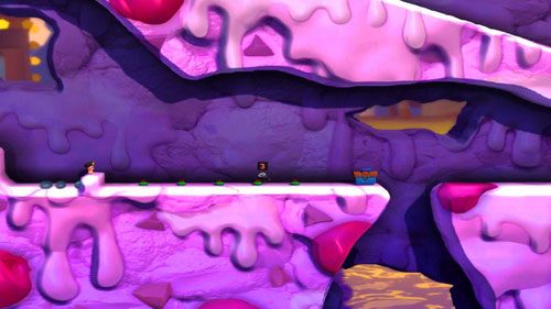 Po zebraniu skrzynki ze Skunksem, puszczamy go wzdłuż zaminowanej trasy - Wszystkie atrakcje wesołego miasteczka! | Łamigłówki | Worms Revolution - Worms: Revolution - poradnik do gry