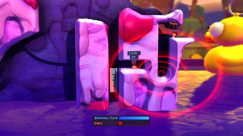 Teleportujemy się w pobliżu skrzynek, po czym je podnosimy - Wszystkie atrakcje wesołego miasteczka! | Łamigłówki | Worms Revolution - Worms: Revolution - poradnik do gry