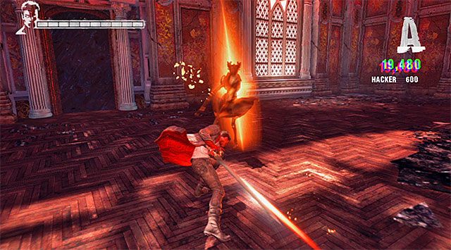 W drugiej części bitwy zostaniesz zmuszony do stawienia czoła nowej odmianie potworów (Death Knight) - Eksploracja pierwszej części posiadłości | 2 - Home Truths (Prawda o domu rodzinnym) - DMC: Devil May Cry - poradnik do gry