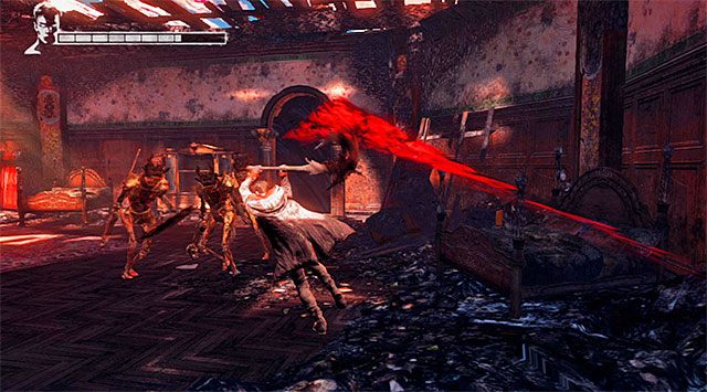 Dotrzyj do kolejnego pomieszczenia posiadłości - Eksploracja pierwszej części posiadłości | 2 - Home Truths (Prawda o domu rodzinnym) - DMC: Devil May Cry - poradnik do gry