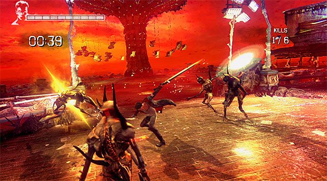 BONUSOWA MISJA: Po powrocie do posiadłości podejdź do dużej dziury i zeskocz na niższy poziom - Eksploracja drugiej części posiadłości | 2 - Home Truths (Prawda o domu rodzinnym) - DMC: Devil May Cry - poradnik do gry