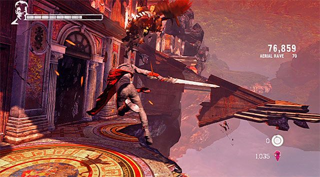 Podążaj prosto, a po dotarciu do rozwidlenia skręć w prawo - Eksploracja drugiej części posiadłości | 2 - Home Truths (Prawda o domu rodzinnym) - DMC: Devil May Cry - poradnik do gry