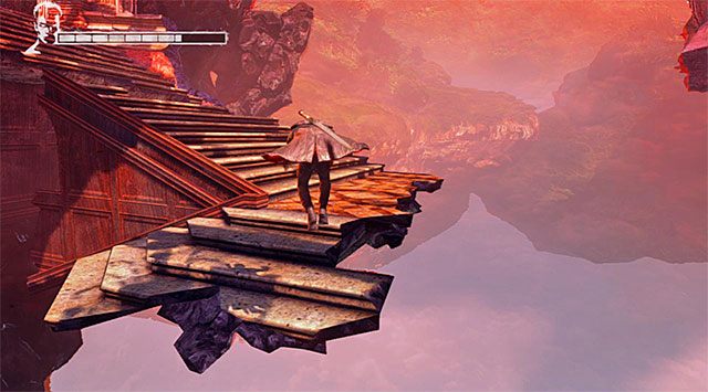 Musisz teraz przedostać się do drzwi, które pokazane zostały na krótkiej cut-scence - Eksploracja drugiej części posiadłości | 2 - Home Truths (Prawda o domu rodzinnym) - DMC: Devil May Cry - poradnik do gry