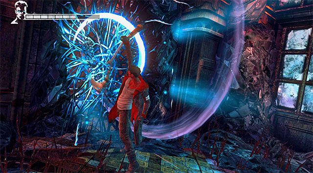 Po zakończonych walkach wybierz jedyne dostępne przejście - Eksploracja drugiej części posiadłości | 2 - Home Truths (Prawda o domu rodzinnym) - DMC: Devil May Cry - poradnik do gry