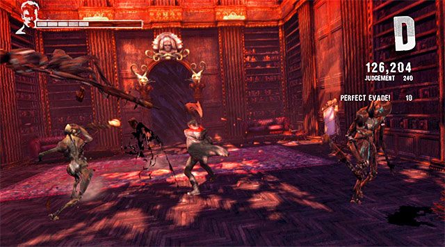 Odbijanie wybuchowych ładunków nie jest wymagane do odniesienia sukcesu, choć oczywiście może ci znacząco pozbyć się w wyeliminowaniu latających celów - Eksploracja trzeciej części posiadłości | 2 - Home Truths (Prawda o domu rodzinnym) - DMC: Devil May Cry - poradnik do gry