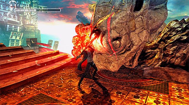 Końcowa część tej sekwencji jest już znacznie prostsza - Pierwsze wspomnienie | 3 - Bloodline (Więzy krwi) | DMC Devil May Cry - DMC: Devil May Cry - poradnik do gry