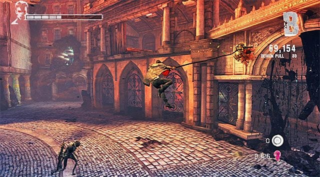 Tuż po powrocie ze świata wspomnień rozpocznie się ostatnia bitwa i wezmą w niej udziałe nowe odmiany latających kreatur (Pathos) - Dotarcie do miejsca pobytu Kat | 3 - Bloodline (Więzy krwi) | DMC Devil May Cry - DMC: Devil May Cry - poradnik do gry