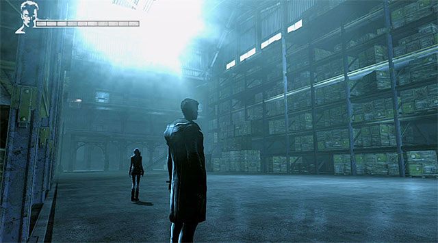 Aktualny cel podróży to pokazany na powyższym screenie magazyn - Dotarcie do szczeliny | 5 - Virility | DMC Devil May Cry - DMC: Devil May Cry - poradnik do gry