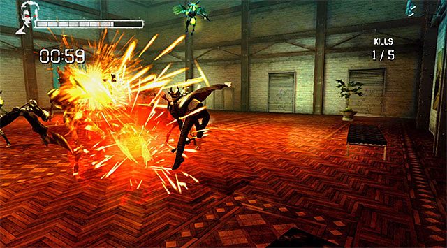 BONUSOWA MISJA: Rozejrzyj się po balkoniku za sekretnymi drzwiami (Secret Door) pokazanymi na screenie 1 - Dotarcie do drugiego magazynu | 5 - Virility | DMC Devil May Cry - DMC: Devil May Cry - poradnik do gry