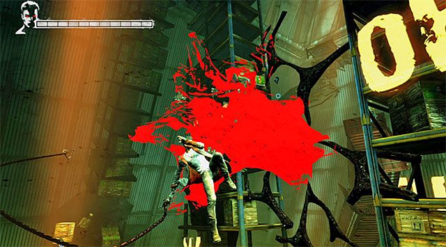 Przed Tobą dość wymagająca sekwencja - Główna bitwa w drugim magazynie | 5 - Virility | DMC Devil May Cry - DMC: Devil May Cry - poradnik do gry