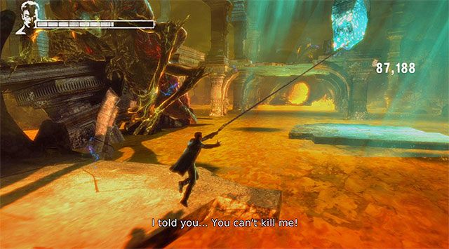 Druga część pojedynku jest na szczęście bardzo prosta, przywodząc na myśl serię quick-time eventów - Boss - Succubus - druga część pojedynku | 6 - Secret Ingredient (Tajny składnik) - DMC: Devil May Cry - poradnik do gry