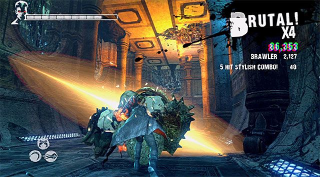 Po dotarciu do końcowej części tunelu skręć w lewo - Powrót do miejsca startu | 8 - Eyeless (Ślepiec) | DMC Devil May Cry - DMC: Devil May Cry - poradnik do gry