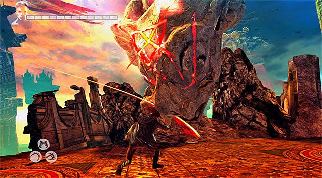 Ruszaj prosto, docierając na kolejne półki z pomocą anielskiego przyśpieszenia i anielskiej wyciągarki - Pierwsze wspomnienie | 9 - Devil Inside (Diabeł w środku) | DMC Devil May Cry - DMC: Devil May Cry - poradnik do gry