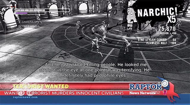 Druga bitwa z potworami jest bardzo zbliżona do poprzedniej, choć rozgrywa się w innej lokacji - Bitwa z drugą grupą potworów | 10 - Bad News (Złe wieści) | DMC Devil May Cry - DMC: Devil May Cry - poradnik do gry