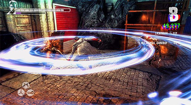 Po zlikwidowaniu Rzeźnika przystąp do nowej bitwy ze standardowymi przeciwnikami - Przedostanie się do wnętrza budynku Zakonu | 11 - The Order (Zakon) - DMC: Devil May Cry - poradnik do gry