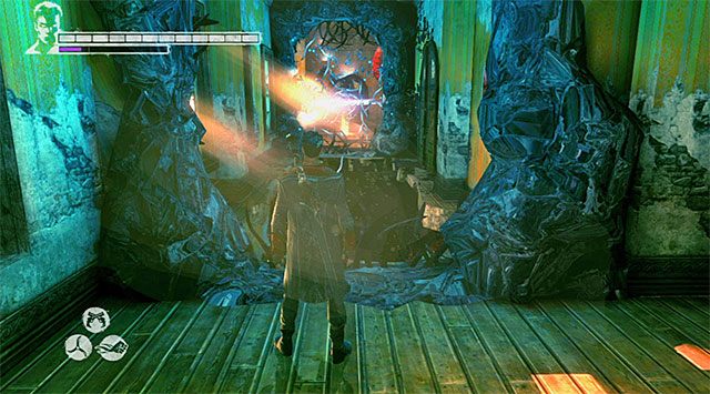 Kolejna przeszkoda to winorośla - Eksploracja budynku Zakonu | 11 - The Order (Zakon) | DMC Devil May Cry - DMC: Devil May Cry - poradnik do gry