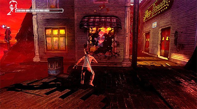 DUSZA 2/6 - Duszę możesz odnaleźć niedługo po odzyskaniu pistoletów Dantego i pokonaniu niewielkiej grupy potworów - Misja 1 - Found (Odnaleziony) | Zagubione dusze | DMC Devil May Cry - DMC: Devil May Cry - poradnik do gry