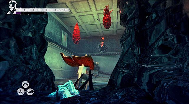 DUSZA 1/3 - Dusza znajduje się w sekretnym obszarze sąsiadującym z główną areną - Misja 3 - Bloodline (Więzy krwi) | Zagubione dusze | DMC Devil May Cry - DMC: Devil May Cry - poradnik do gry