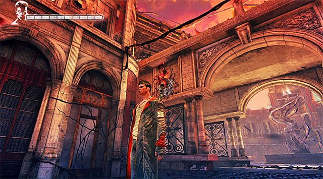 DUSZA 2/3 - Dusza jest w obszarze, w którym przebywa Kat i trzeba do niej doskoczyć - Misja 3 - Bloodline (Więzy krwi) | Zagubione dusze | DMC Devil May Cry - DMC: Devil May Cry - poradnik do gry