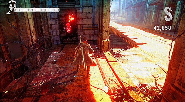 DUSZA 1/8 - Dusza jest na ścianie niedaleko miejsca rozpoczęcia misji - Misja 4 - Under Watch (Pod obserwacją) | Zagubione dusze | DMC Devil May Cry - DMC: Devil May Cry - poradnik do gry