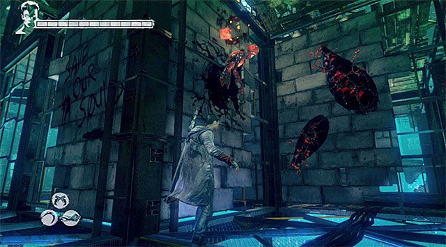 DUSZA 5/8 - Duszę możesz odnaleźć na najniższym poziomie szybu windy - Misja 7 - Overturn (Przewrót) | Zagubione dusze | DMC Devil May Cry - DMC: Devil May Cry - poradnik do gry