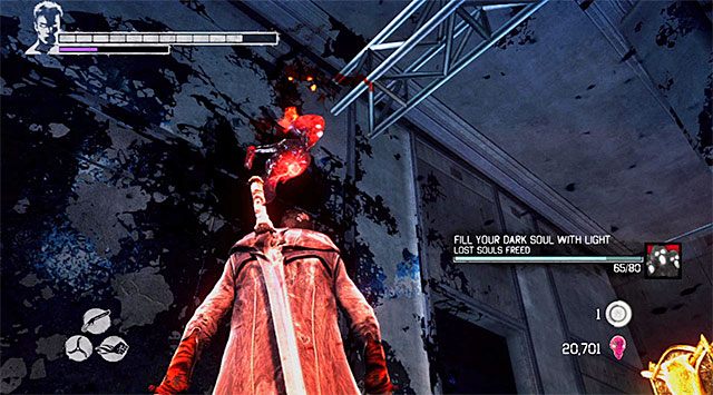 DUSZA 3/9 - Duszę możesz odnaleźć na 105 piętrze wieżowca - Misja 16 - The Plan (Plan) | Zagubione dusze | DMC Devil May Cry - DMC: Devil May Cry - poradnik do gry