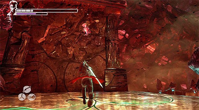 DUSZA 4/5 - Duszę możesz odnaleźć w trakcie eksploracji drugiej części pieca dusz, a konkretnie niedługo po minięciu statuy boskości i stoczeniu bitwy z kilkoma słabszymi potworami - Misja 17 - Furnace of Souls (Dusze w ogniu piekielnym) | Zagubione dusze - DMC: Devil May Cry - poradnik do gry