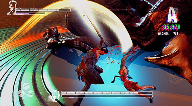 Przystąp do atakowania bezbronnej Lilith - 14 - Last Dance (Ostatni taniec) - Boss - Mundus Spawn | 14 - Last dance - DMC: Devil May Cry - poradnik do gry