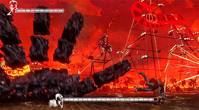 Pojedynek z Hunterem ma dwa przerywniki - Boss - Hunter | 1 - Found (Odnaleziony) | DMC Devil May Cry - DMC: Devil May Cry - poradnik do gry