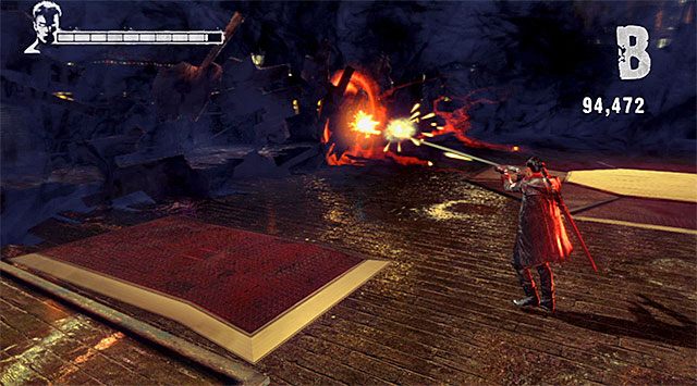 Drugi przerywnik poznasz po tym, że ograniczona zostanie widoczność Dantego - Boss - Hunter | 1 - Found (Odnaleziony) | DMC Devil May Cry - DMC: Devil May Cry - poradnik do gry