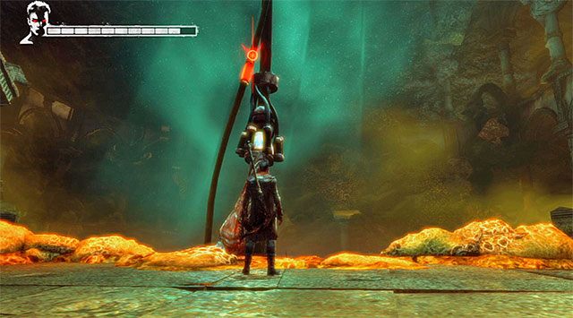 Kontynuuj atakowanie guza do momentu pozbawienia sukkuba całej drugiej części paska energii - Boss - Succubus - pierwsza część pojedynku | 6 - Secret Ingredient (Tajny składnik) - DMC: Devil May Cry - poradnik do gry