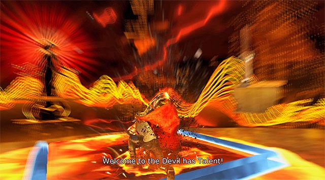 Ustaw się na dużej płycie naciskowej - Dotarcie do miejsca rozegrania pierwszej rundy | 13 - Devils Dalliance (Igraszki z diabłem) - DMC: Devil May Cry - poradnik do gry