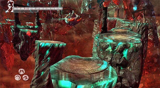 Poświęć kilka chwil na zapoznanie się z najważniejszym założeniem tej misji - Przeprawa przez pierwszą część pieca dusz | 17 - Furnace of Souls (Dusze w ogniu piekielnym) - DMC: Devil May Cry - poradnik do gry