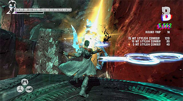 Wyrusz ku górnym platformom - Przeprawa przez pierwszą część pieca dusz | 17 - Furnace of Souls (Dusze w ogniu piekielnym) - DMC: Devil May Cry - poradnik do gry