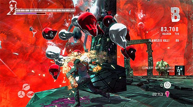 Bitwa ta jest trzyczęściowa - Stoczenie drugiej bitwy w piecu | 17 - Furnace of Souls (Dusze w ogniu piekielnym) - DMC: Devil May Cry - poradnik do gry