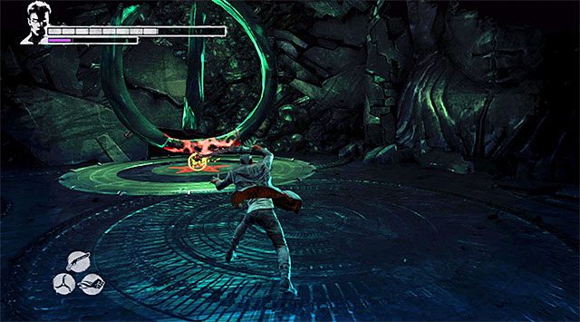 Zeskocz na niższy poziom i wejdź do pomieszczenia z trzecim generatorem - Zrestartowanie trzeciego generatora | 18 - Demons Den (Kryjówka demona) - DMC: Devil May Cry - poradnik do gry