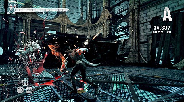 Na początek do wyeliminowania są dwie bestie Rage i w zależności od upodobań możesz rozprawić się z nimi w tradycyjny sposób lub wspomóc się odblokowanym niedawno atakiem Devil Trigger - Powrót do Phineasa | 9 - Devil Inside (Diabeł w środku) | DMC Devil May Cry - DMC: Devil May Cry - poradnik do gry