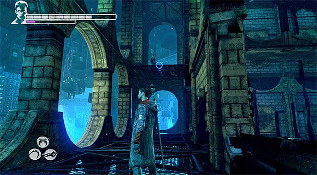 Po zakończonych walkach rozejrzyj się za jedynym dostępnym wyjściem z magazynu - Powrót do Phineasa | 9 - Devil Inside (Diabeł w środku) | DMC Devil May Cry - DMC: Devil May Cry - poradnik do gry