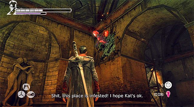 Po dotarciu do rozwidlenia na początek skręć w prawo - Eksploracja bazy Zakonu | 11 - The Order (Zakon) | DMC Devil May Cry - DMC: Devil May Cry - poradnik do gry