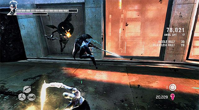 Po wkroczeniu do wschodniego skrzydła rozpocznie się nowy pojedynek z Dreamrunnerem - Eksploracja 87 piętra | 16 - The Plan (Plan) | DMC Devil May Cry - DMC: Devil May Cry - poradnik do gry