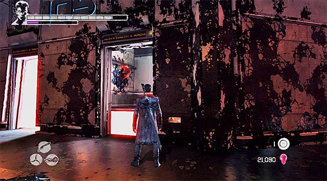 Kontynuuj eksplorację okolicy, natrafiając między innymi na małą gwiazdę Devil Trigger (Small Devil Trigger Star) - Eksploracja 106 piętra | 16 - The Plan (Plan) | DMC Devil May Cry - DMC: Devil May Cry - poradnik do gry