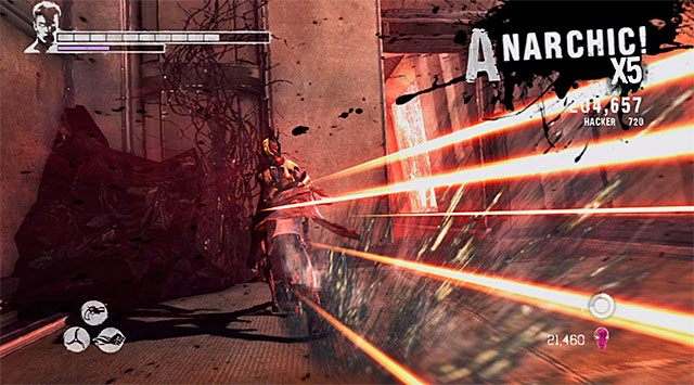 Zauważ, że w okolicy pojawiły się nowe latające kreatury - Eksploracja 154 piętra | 16 - The Plan (Plan) | DMC Devil May Cry - DMC: Devil May Cry - poradnik do gry