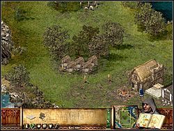 Następnie zbuduj około pięciu chat drwali w okolicy rosnących drzew (na lewo od siedziby) - Misja I - Lizanie ran | Kampania i misje dodatkowe w Twierdza - Twierdza - poradnik do gry